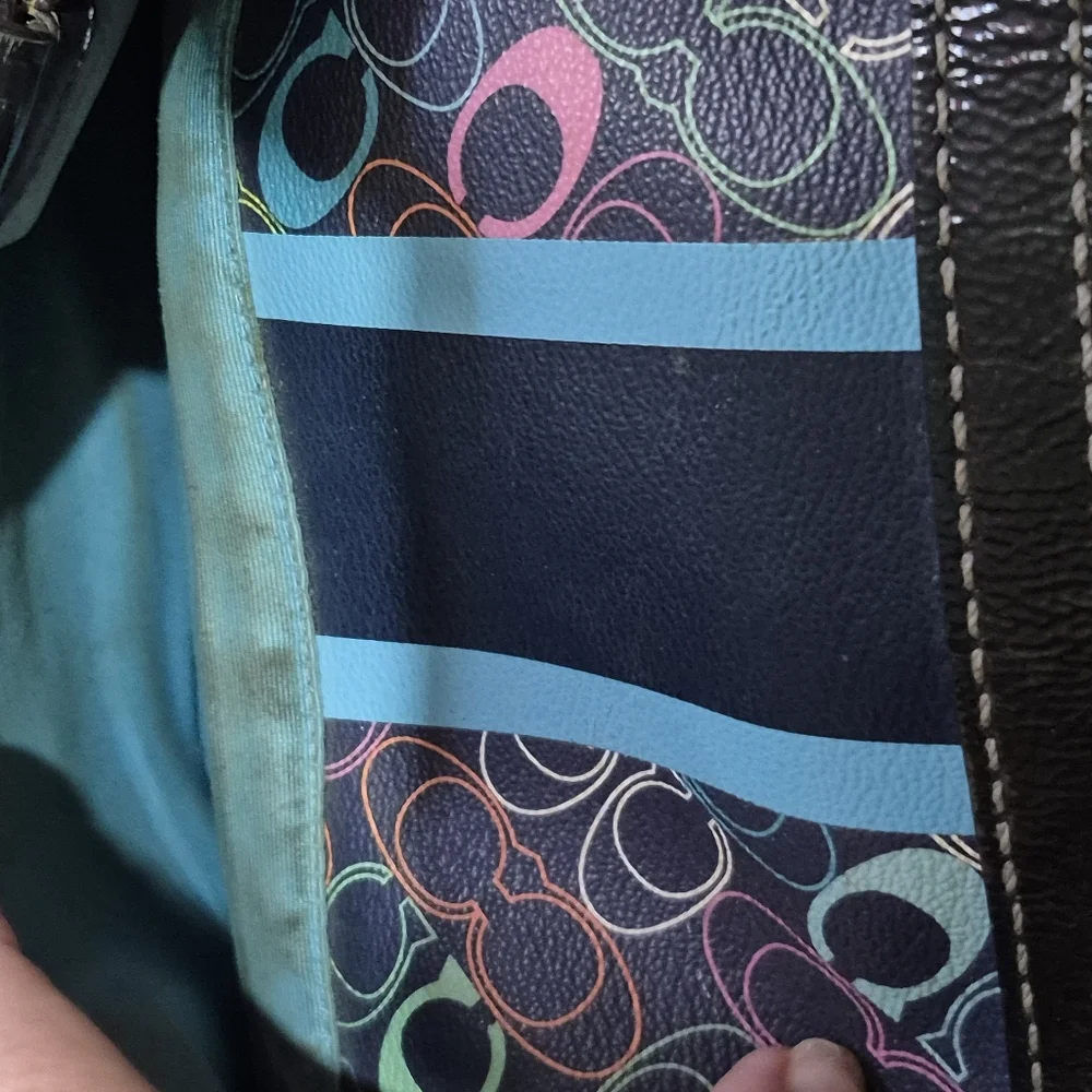 Coach Multicolor Signature Satchel - Picture 8 of 8